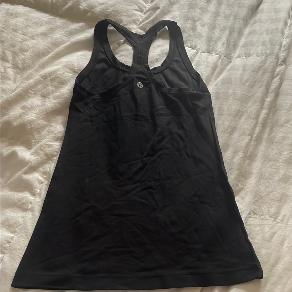 Black LuLu Lemon Racerback Tank Top